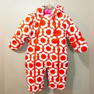 Baby Boden red flower jacket onesie!